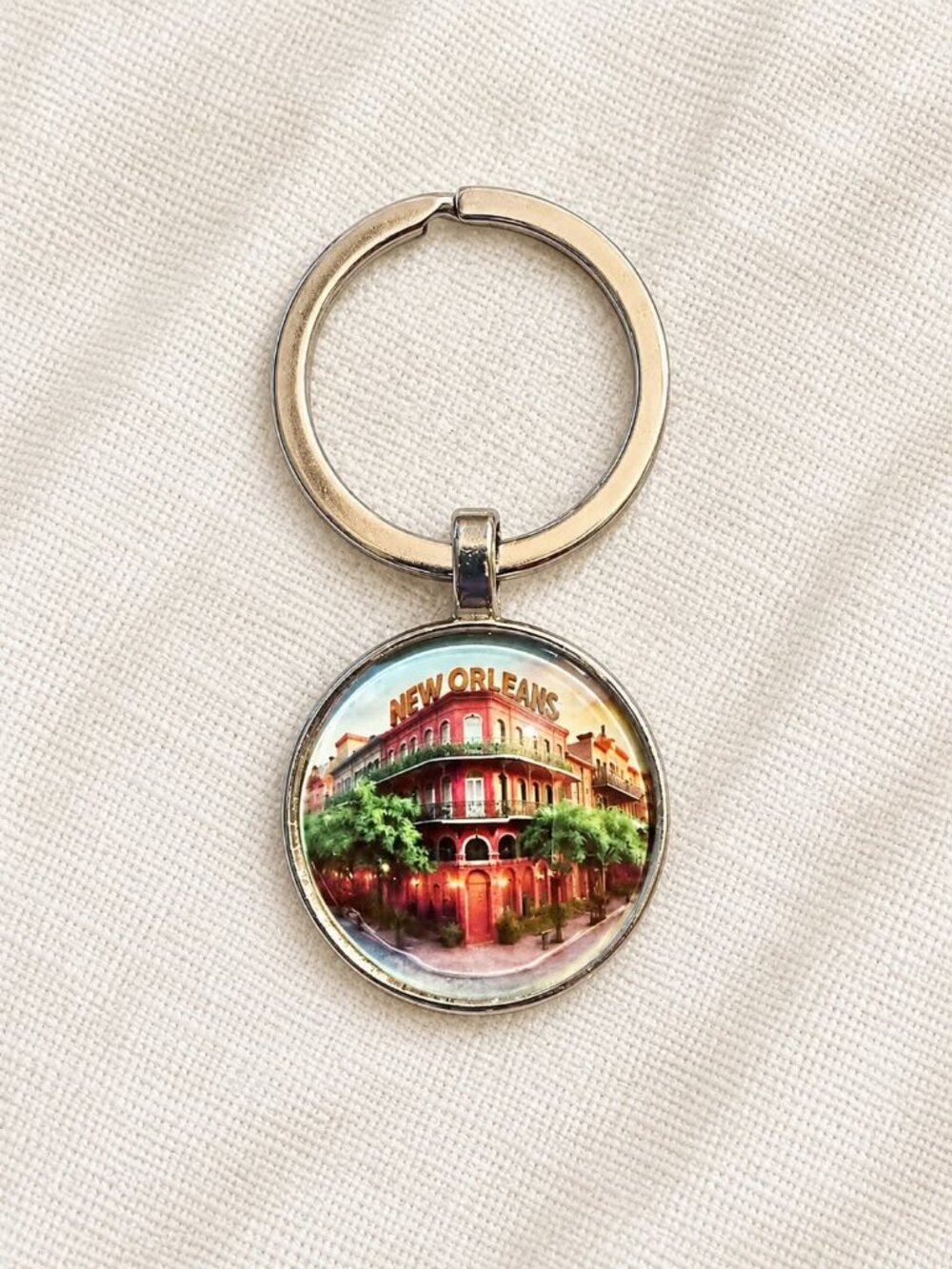 New Orleans French Quarter Souvenir Keychain